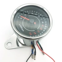 motorcycle shift meter led backlight tachometer silver speedometer dc 12v 13000 rpm