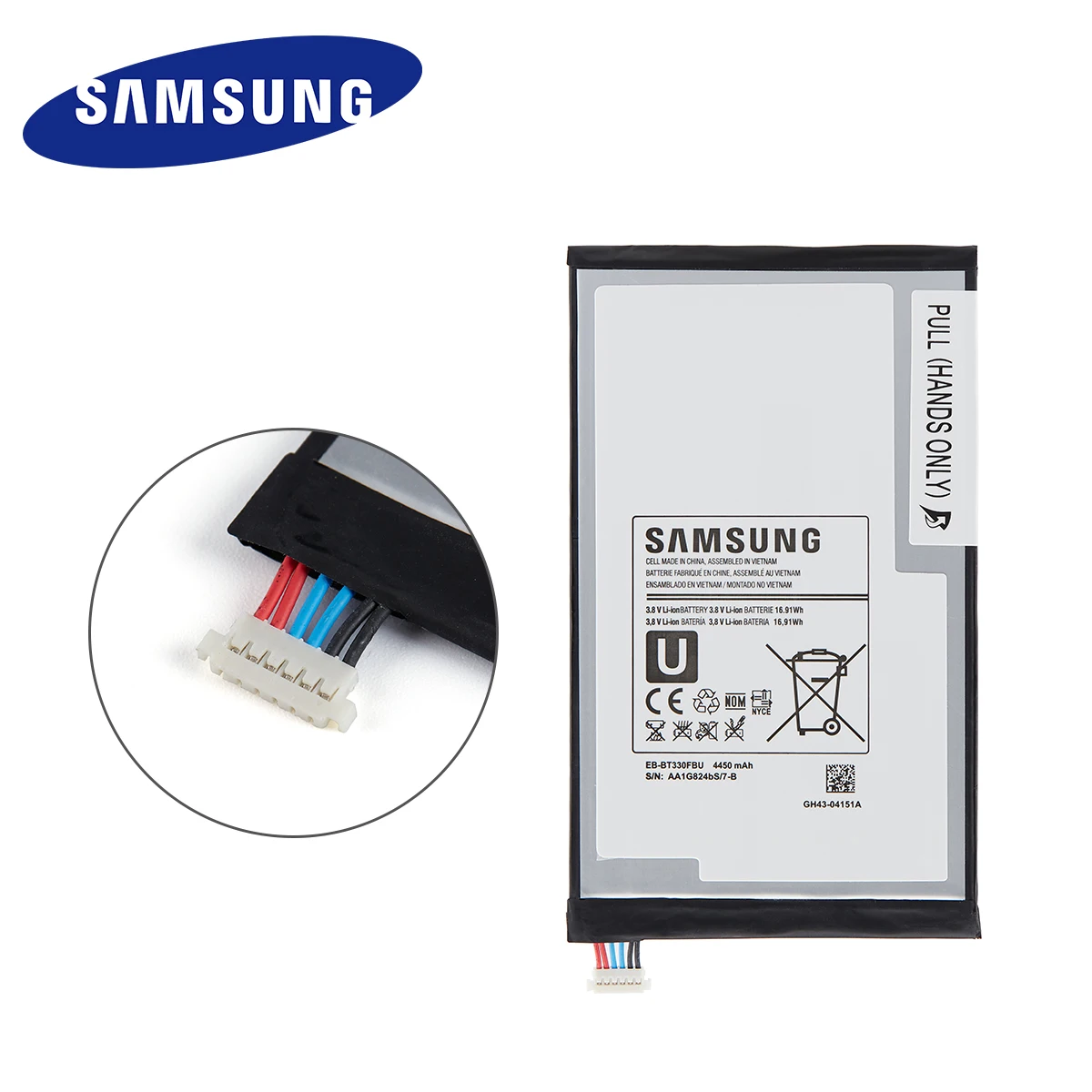 SAMSUNG-EB-BT330FBU original para tableta Samsung Galaxy Tab 4, 4450mAh, T330, T331, T335, EB-BT330FBE, SM-T330, T337, 8,0-2