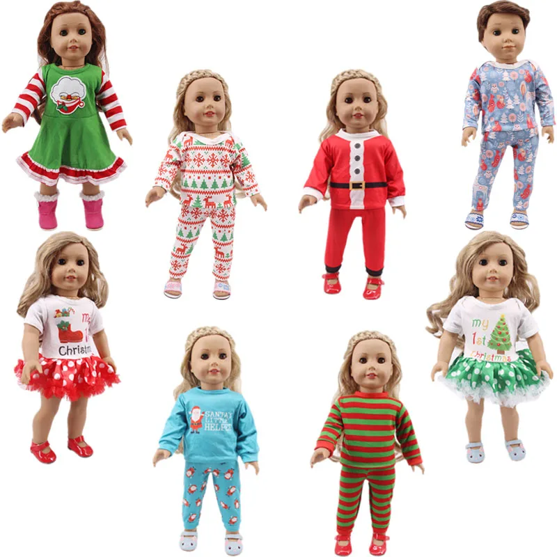 10 видов стилей Рождественская серия подходит 18 дюймов принятые в США и 43 см для