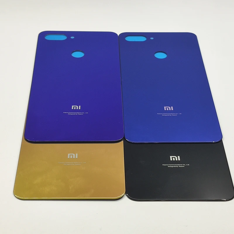 Задняя крышка батарейного отсека Xiaomi Mi 8 Lite закаленное стекло сменная Крышка