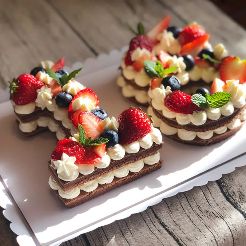 Numbers Cake Mould Set PET Decorating Baking Mold DIY Kitchen Tool For Birthday Pastry MJJ88 | Дом и сад