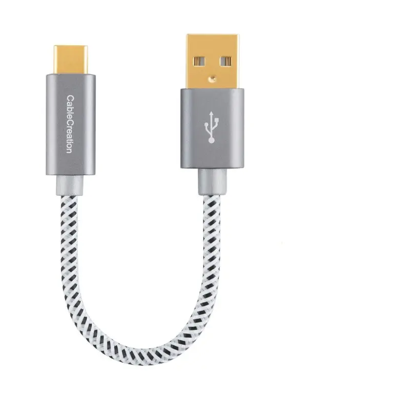 Короткий кабель USB C 6 дюймов A совместимый с MacBook(Pro) Pixel 3XL 2XL Galaxy S10 S9 OnePlus 6T и т. д. 15