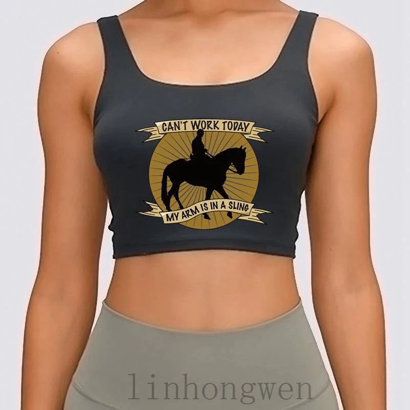 Верховая езда не может работать рука об руку слинг Для женщин майка по