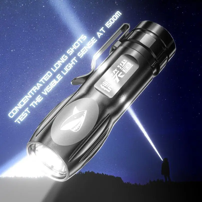 

Flashlight Strong Light Rechargeable Zoom Super Bright Xenon Special Forces Household Outdoor Portable Led Night Flashlight