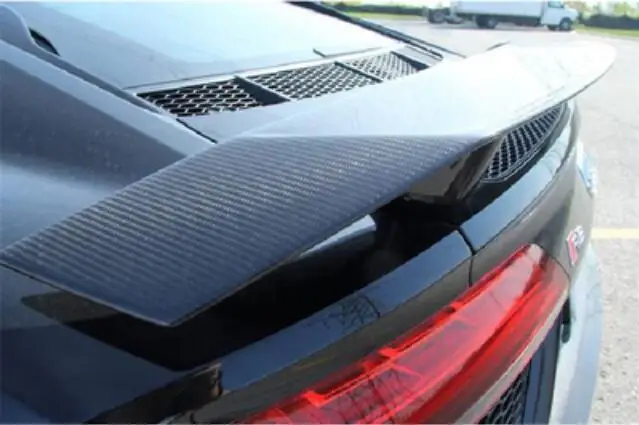 R8 Карбон волокно заднее крыло из углеродного багажник выступ Спойлеры для Audi V8 V10