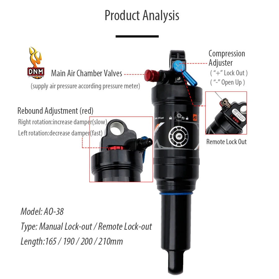 Задняя Амортизационная подвеска для велосипеда задняя горного дистанционная