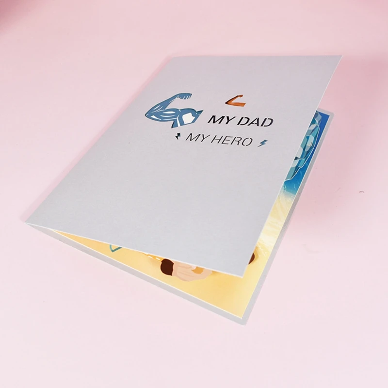 

Handmade 3D Pop-Up Beach Time Greeting Card for Birthday Father's Day Thank You Cards with Envelope