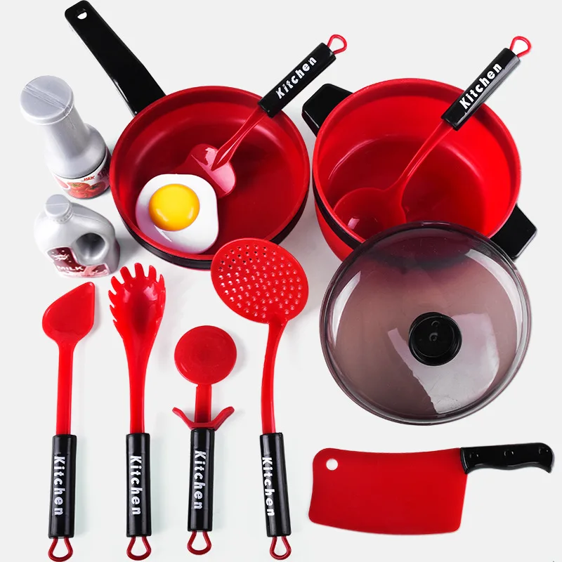 

1Set Children Mini Kitchen Cookware Pot Pan Kids Pretend Cook Play Toy Simulation Kitchen Cooking Utensils Toys ZLL