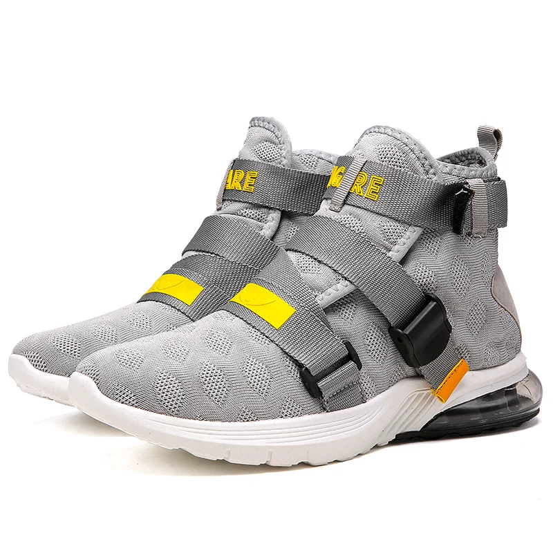 grey Мужские высокие баскетбольные кроссовки Jordan Lebron James, спортивные кроссовки, баскетбольные кроссовки, дышащие амортизирующие мужские кроссовки Jordan - Цвет: grey