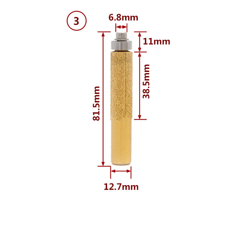 

Алмазные фрезы Diamond router bits 1/2" для гранита и мрамора