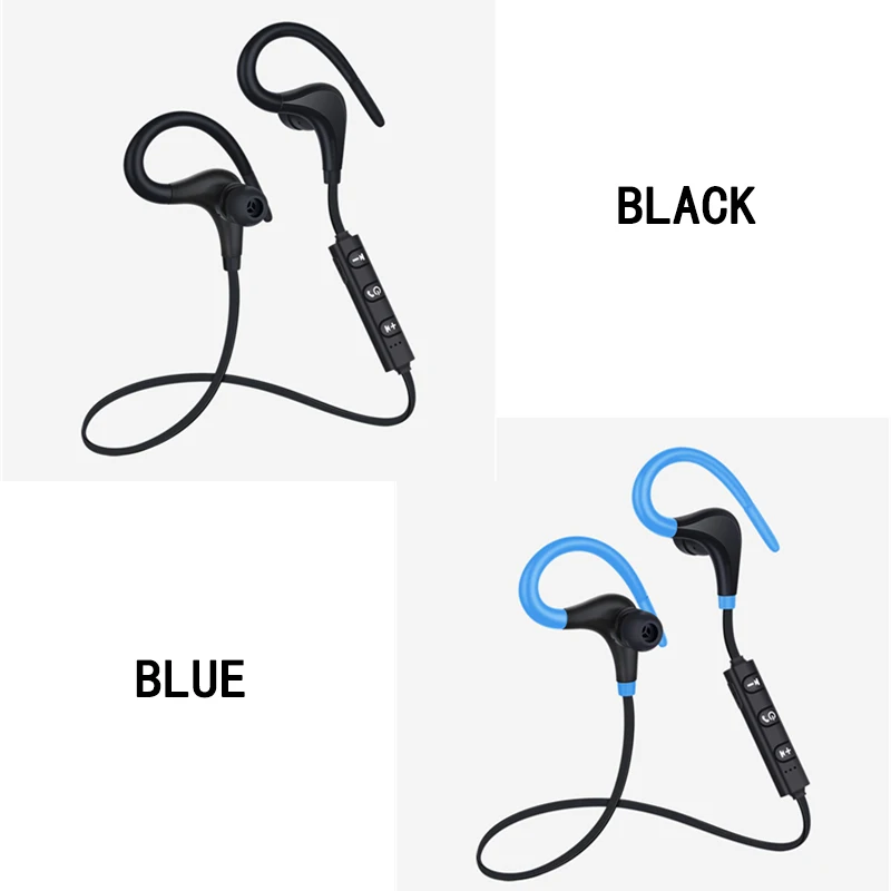 Bluetooth наушники-вкладыши беспроводные наушники IPX5 водонепроницаемые наушники Спорт бас гарнитура с микрофоном для iPhon xiaomi phone - Цвет: Black and blue