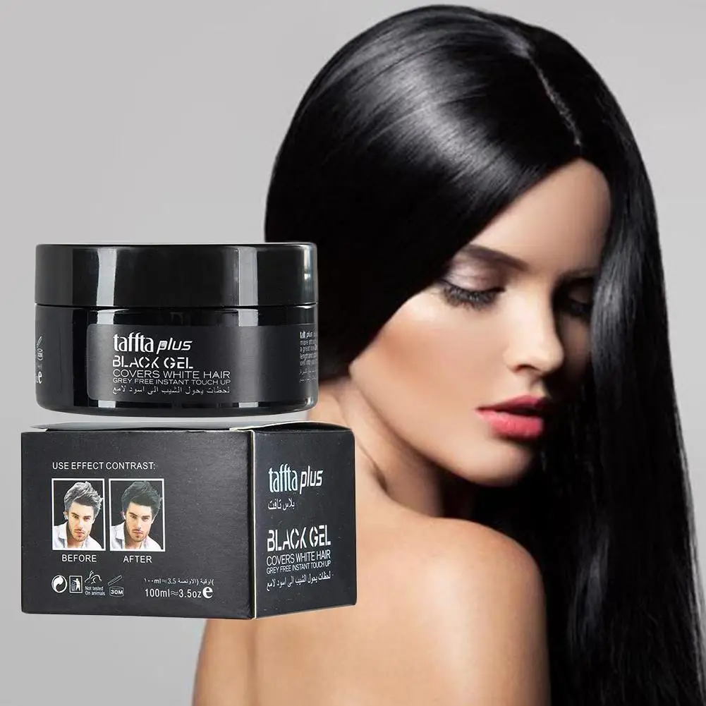 Временная Краска для волос воск мужчин сделай сам черная грязь одноразовая