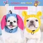 Мультяшная детская шапочка для маленьких собак, аксессуары для милых щенков чихуахуа, йоркширских терьеров, товары для домашних животных