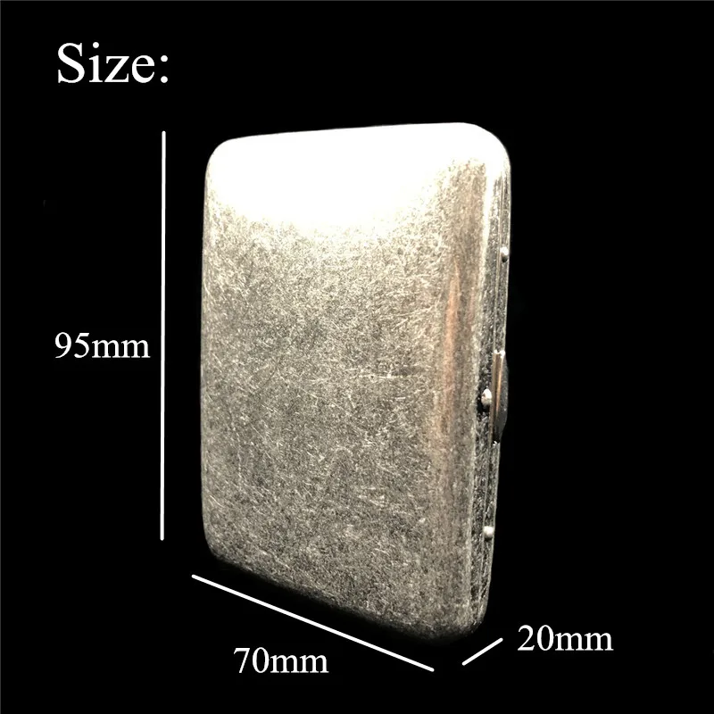 Металлический чехол для сигарет в винтажном стиле старого цвета 16 сигареты