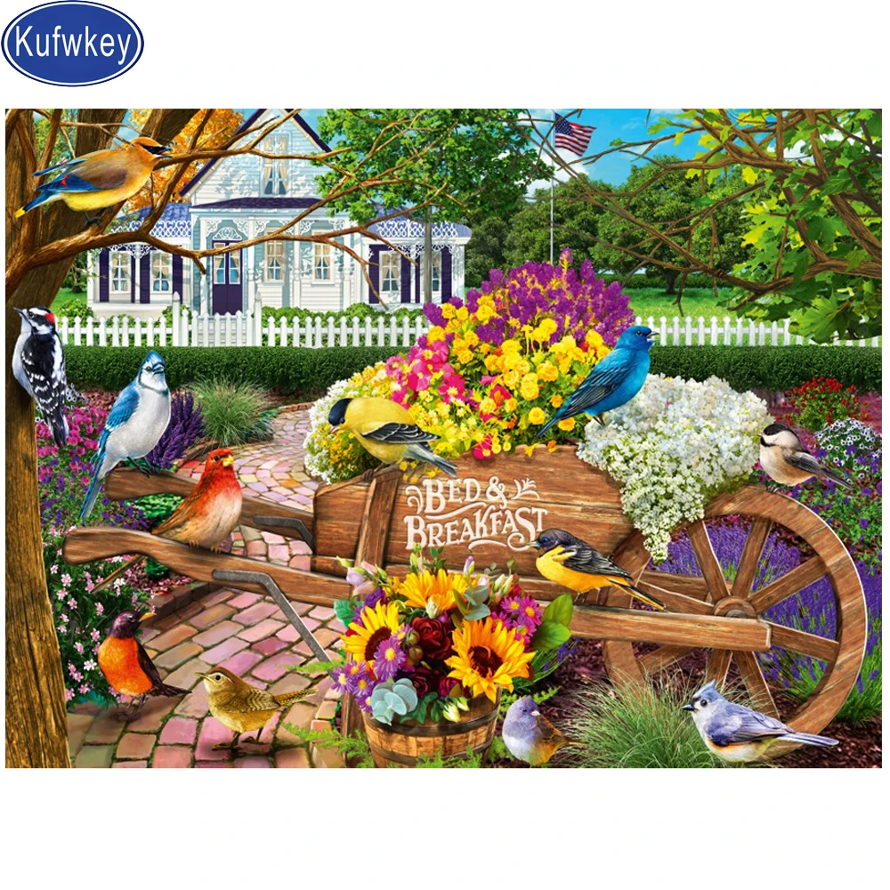 Алмазная мозаика 5D сделай сам картина из квадратных/круглых страз для сада с