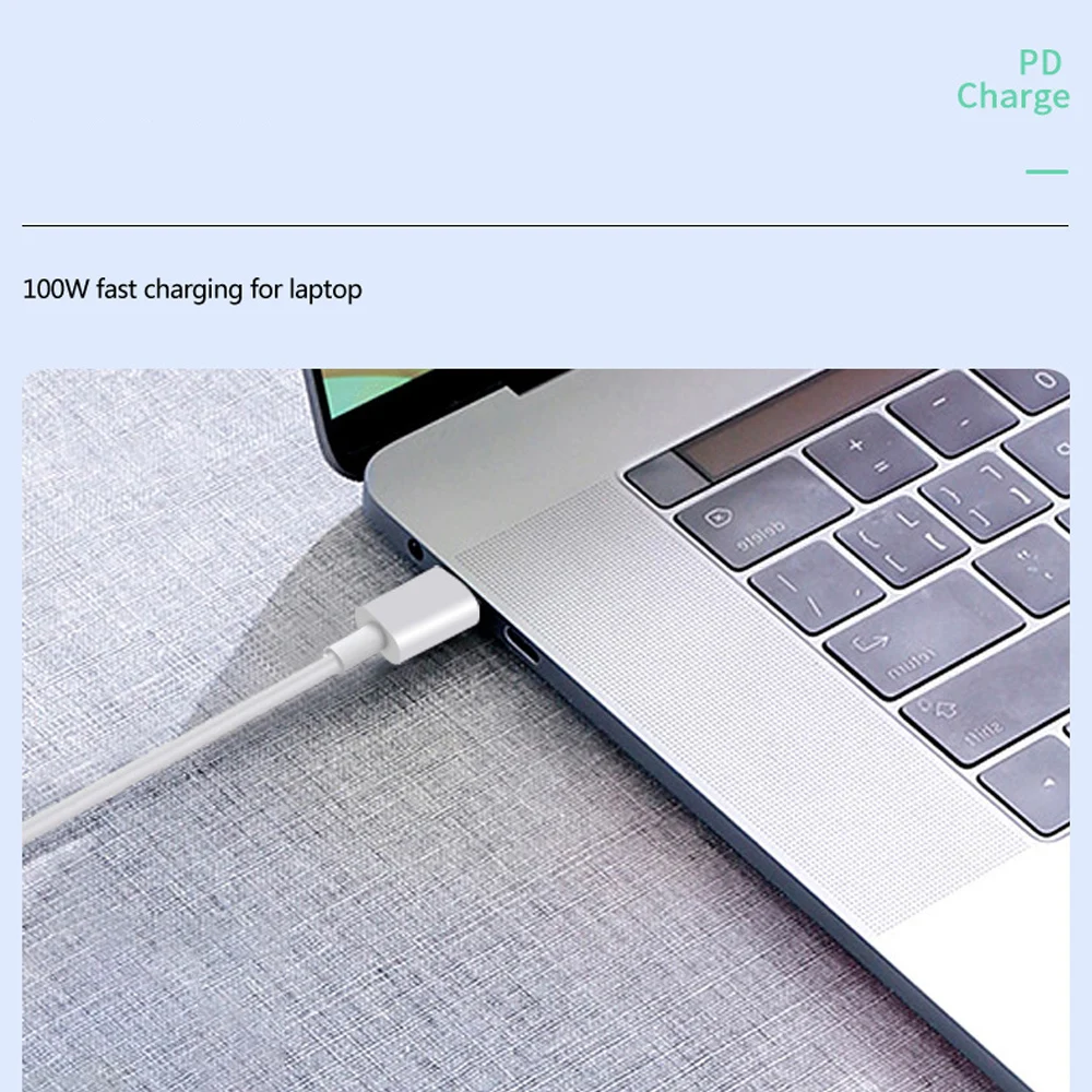 Кабель зарядный iLEPO 100 Вт с USB C на Type быстрая зарядка 4 0 для iphone12 11 max Macbook Pro Dell Xiaomi