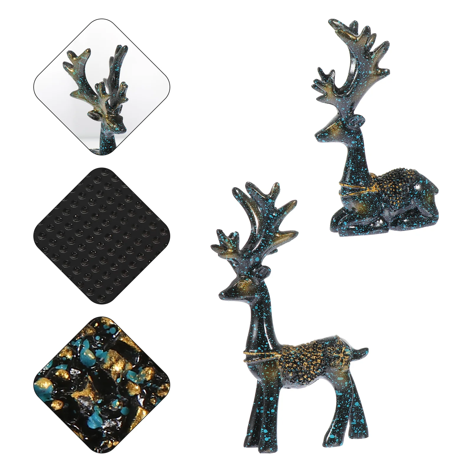 1Set Home Lovely Resin Decor Small Elk Shape Adornment Car Interior Ornament | Дом и сад