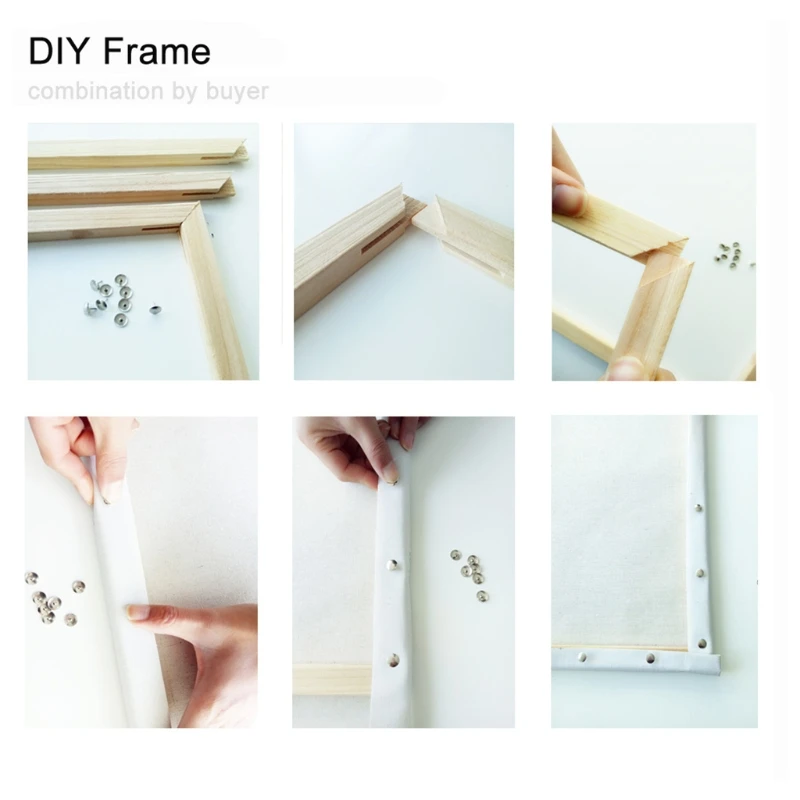 

40 x 50CM Wooden Frame Digital Oil Painting Diamond Painting DIY Combo Frame