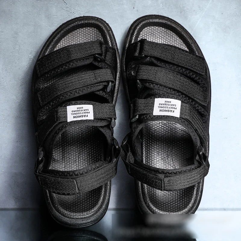 

Summer men sandals hook&loop sandal guys moccasin Vietnam style beach shoes m1