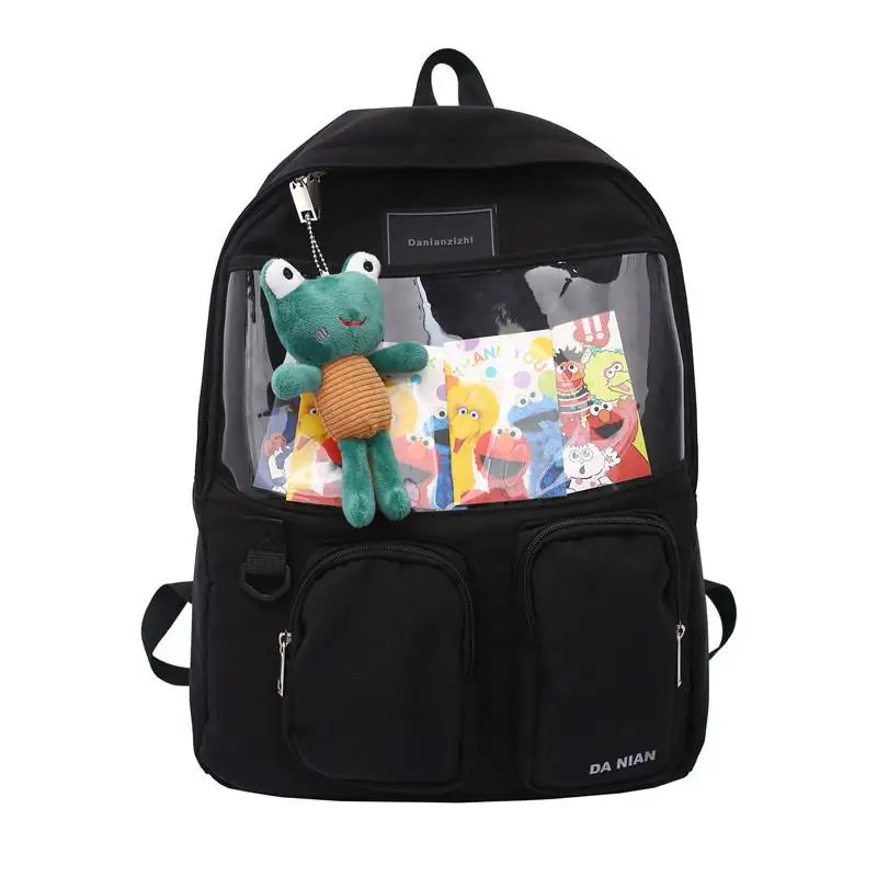 

2021 Small Fresh And Cute Street Women's Backpack Nylon Large-capacity Waterproof And Wear-resistant Travel Bags