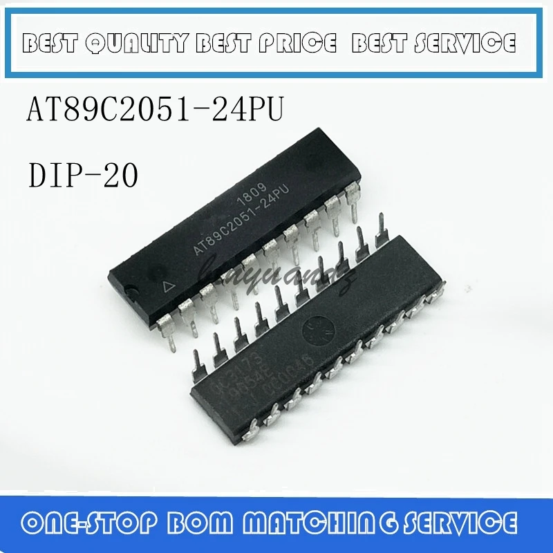 

50PCS/LOT AT89C2051-24PU AT89C2051-24SU AT89C2051 DIP-24 IC