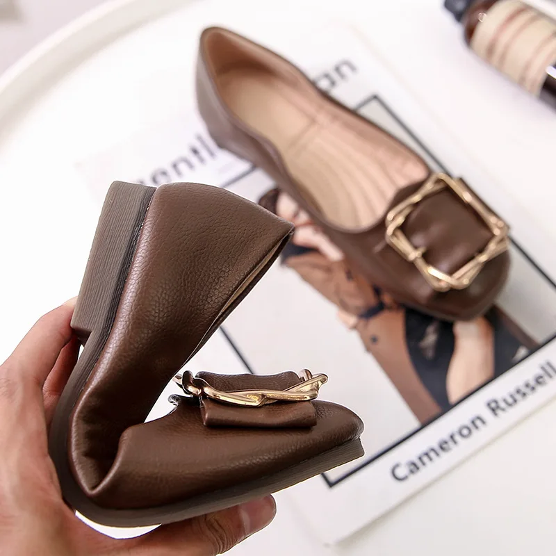 Женские кожаные туфли на плоской подошве 2020|Обувь без каблука| |