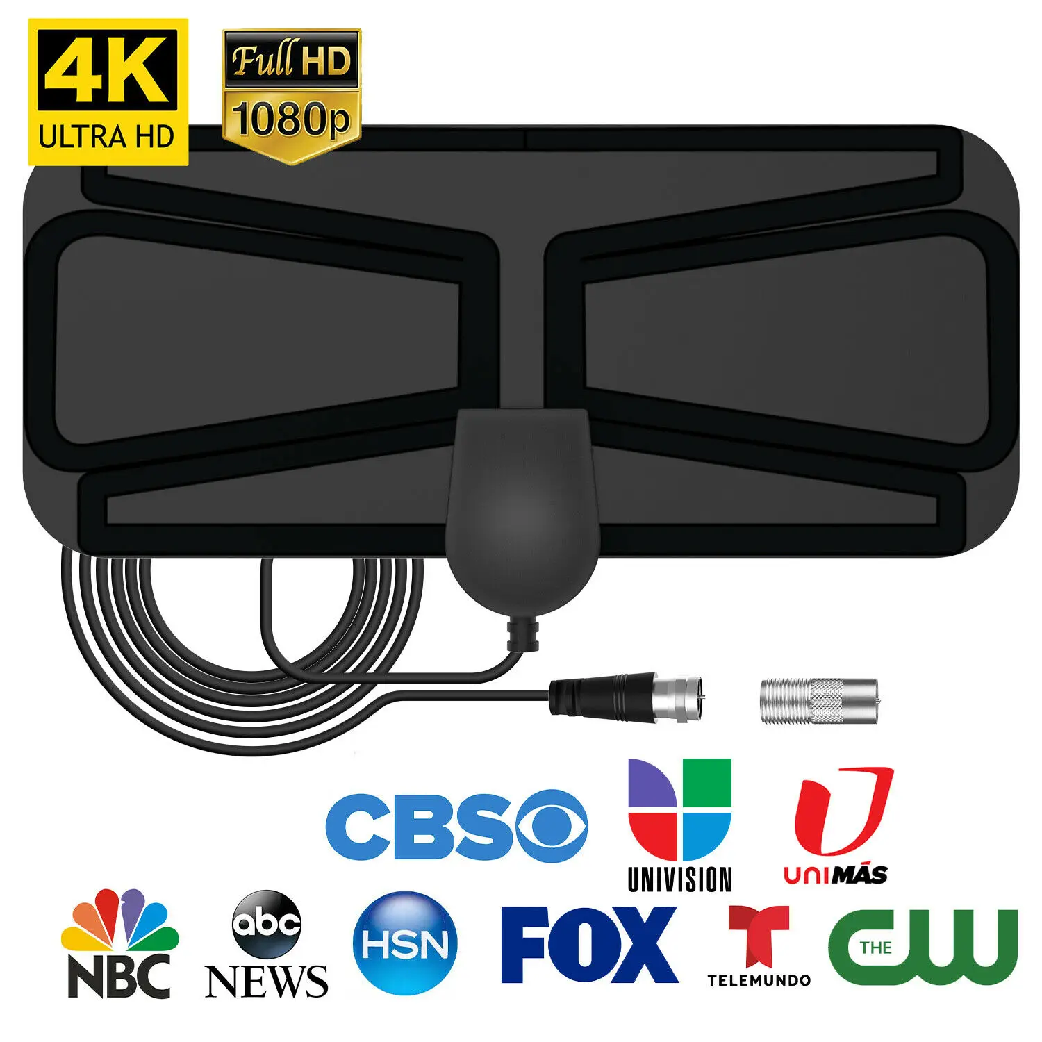 Крытый 3600 миль цифровой телевизионная антенна Антенна усиленный HD 4K DVB T2 Freeview isdb tb