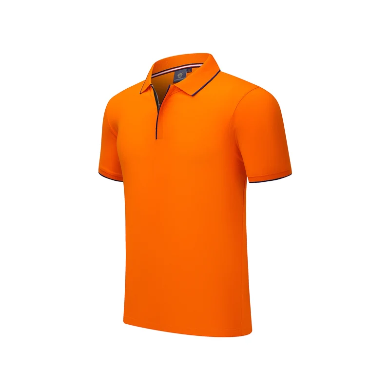 orange Новая Мужская/женская летняя рубашка поло с коротким рукавом, логотип на заказ, поло, модные топы, тонкий бренд, поло, Раф, рубашки, стиль - Цвет: orange