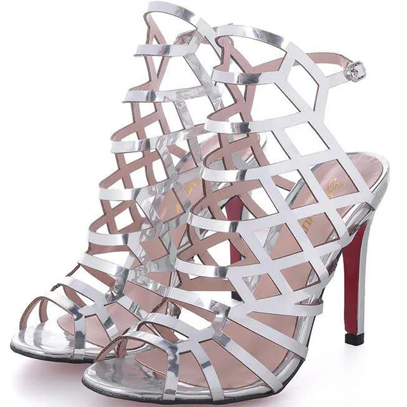 

2020 women's new summer women's sexy open toe sandals high heel hollow design