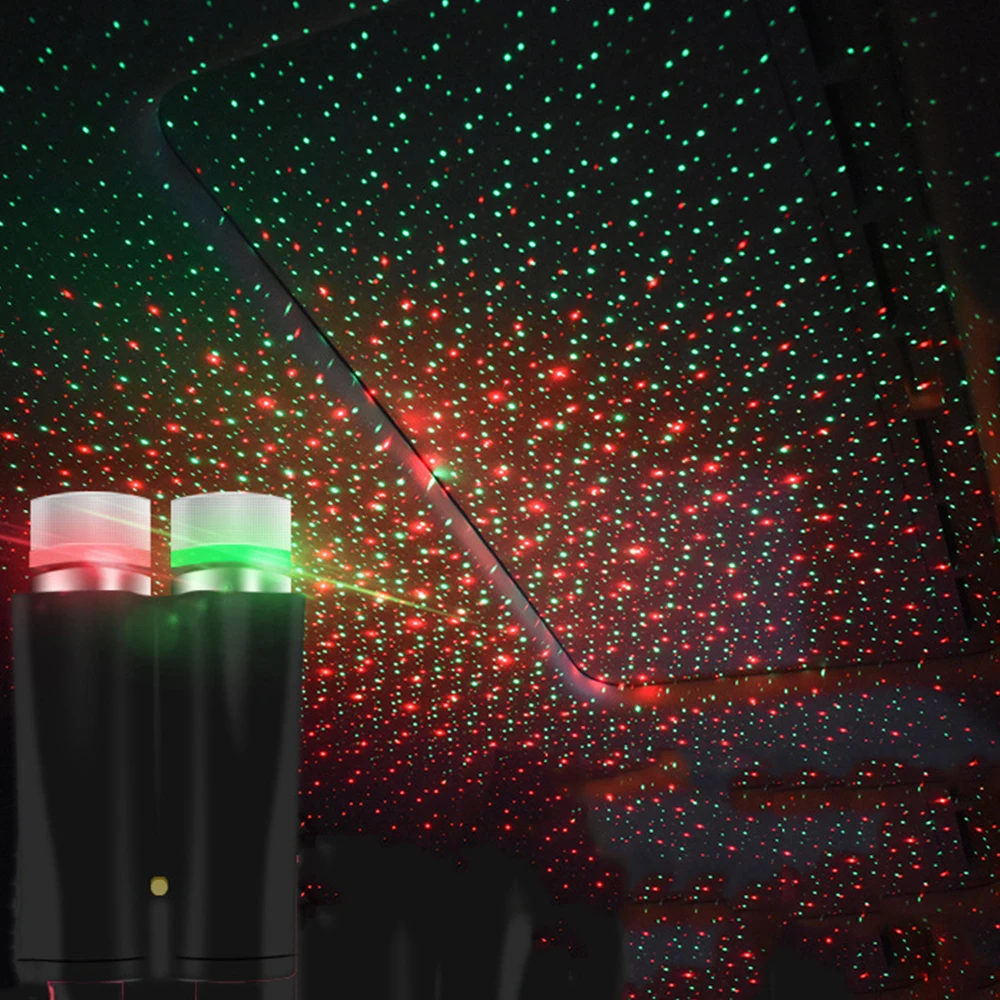 

Лазерный проектор звездного неба, универсальный ночник на крышу автомобиля с USB, для декора интерьера, свадьбы, Нового года, Рождества