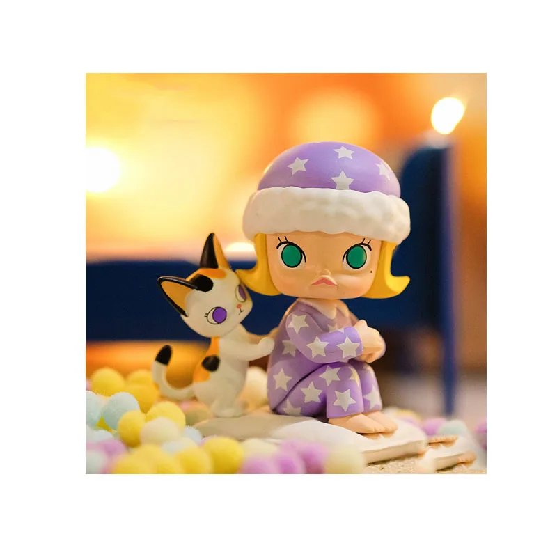 

POPMART Blind Box Ornaments Figure Model Molly Doll Lovely Toy Tabletop Decoration Gift