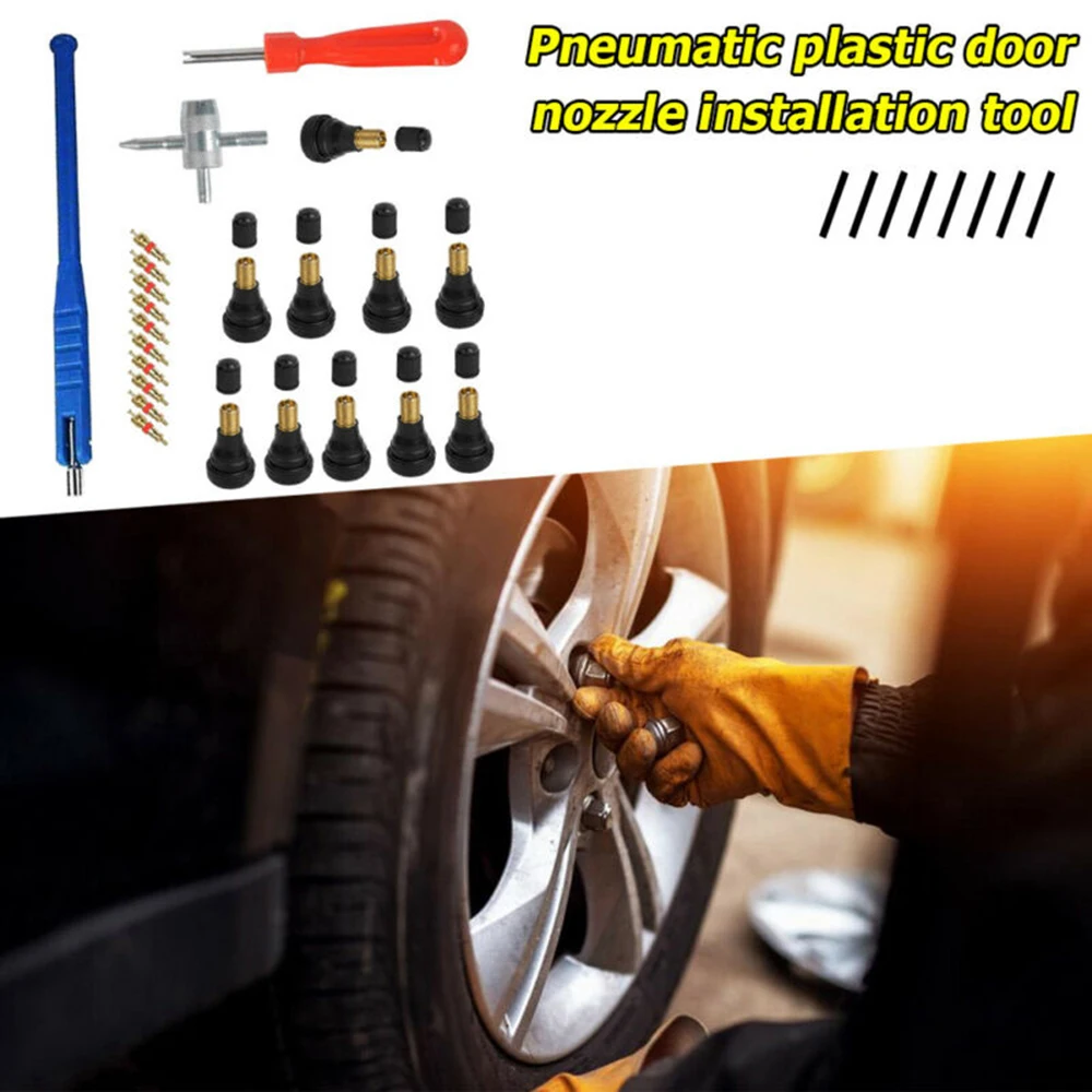 

Valve Core 4 Way Tire Repair Tool Kit 23pcs Practical Brand New Durable