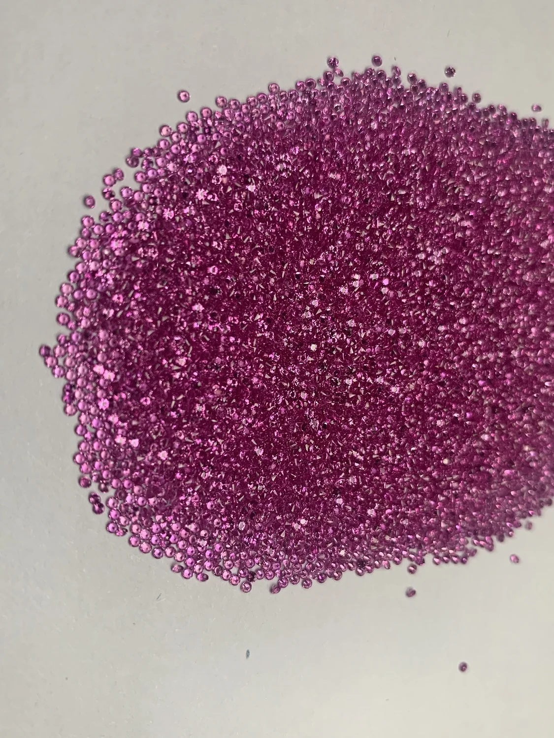 Pirmiana Natural Pink Sapphire Round Size 0.8-1.5mm Loose Gemstones Top Quality For Jewelry Making