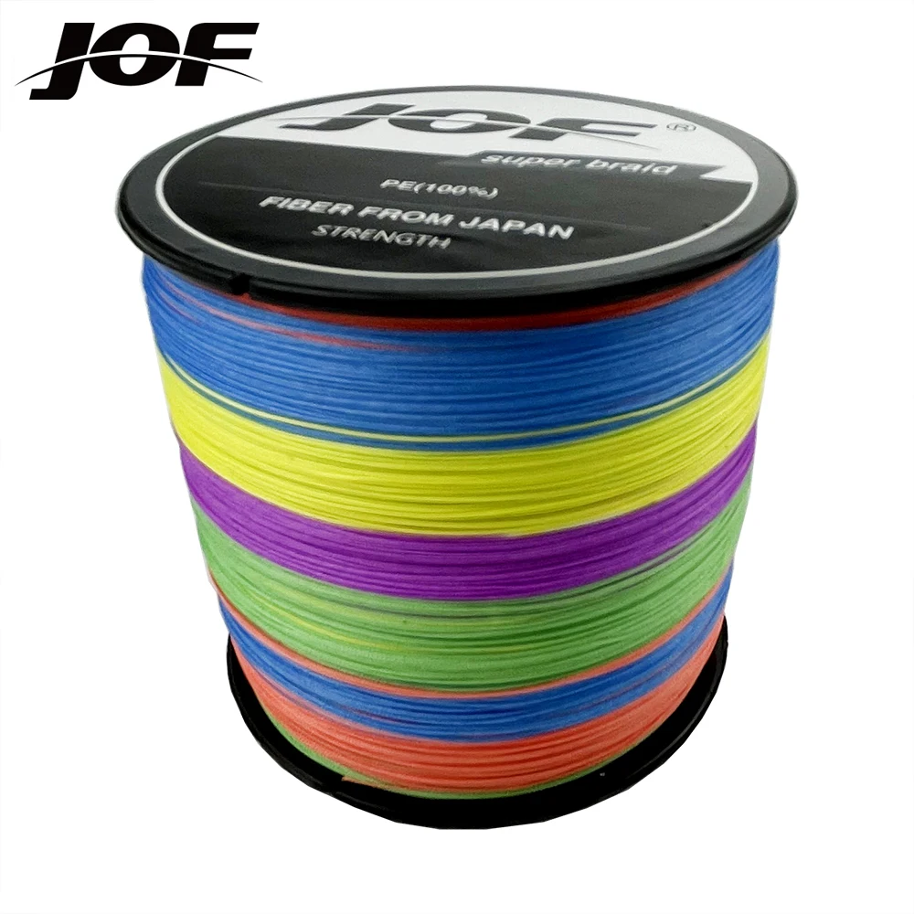 

JOF 500M Braided Fishing Line 9 Strands Super Quality Multifilament Saltwater PE Fishing Wire 20-100LB