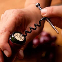 bar accessories multifunctional mini outdoor stainless steel red corkscrew wine bottle opener with ring keychain bottle opener