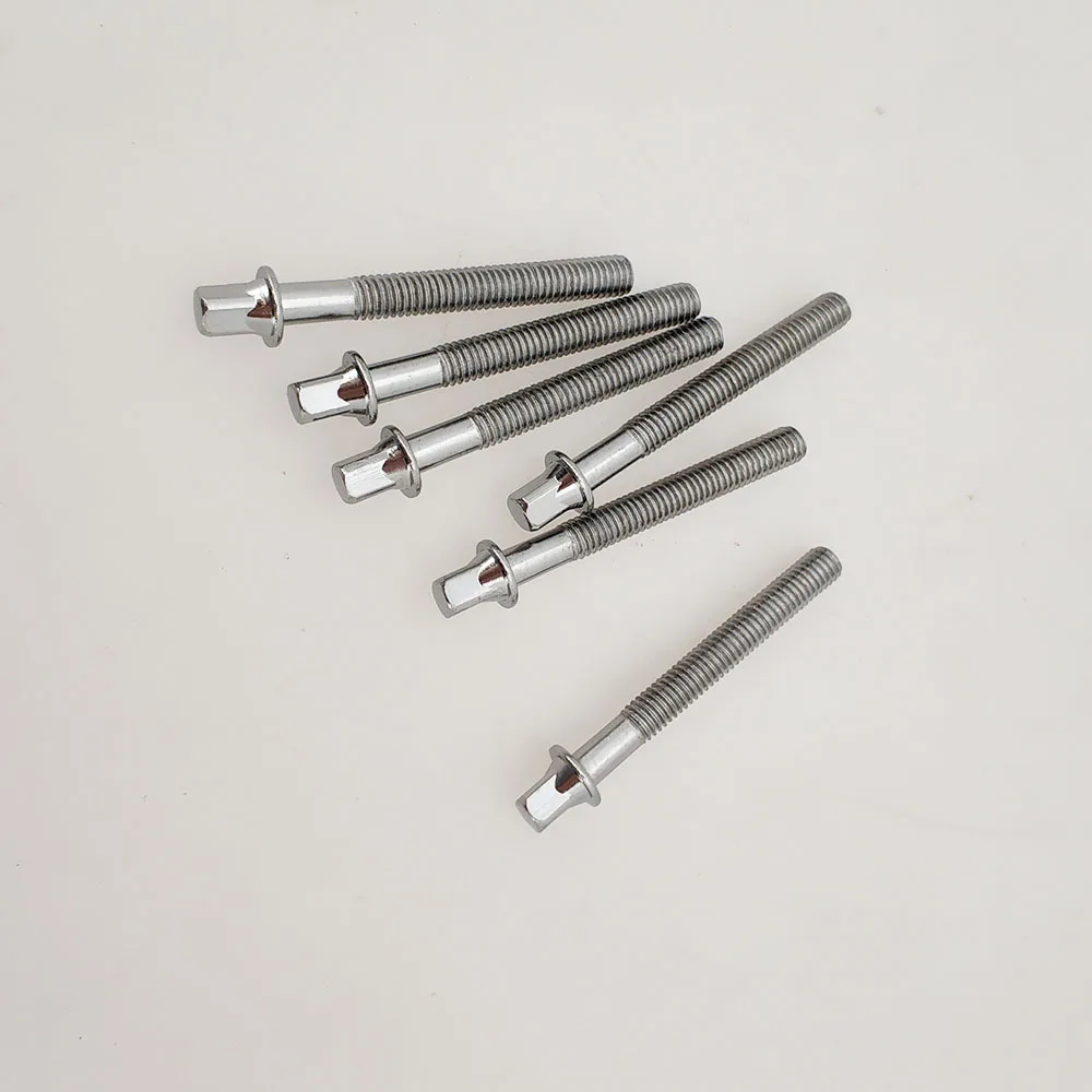 

20pcs Percussion Instrument Accessories Drum Set Short Screws Parts Iron Plating
