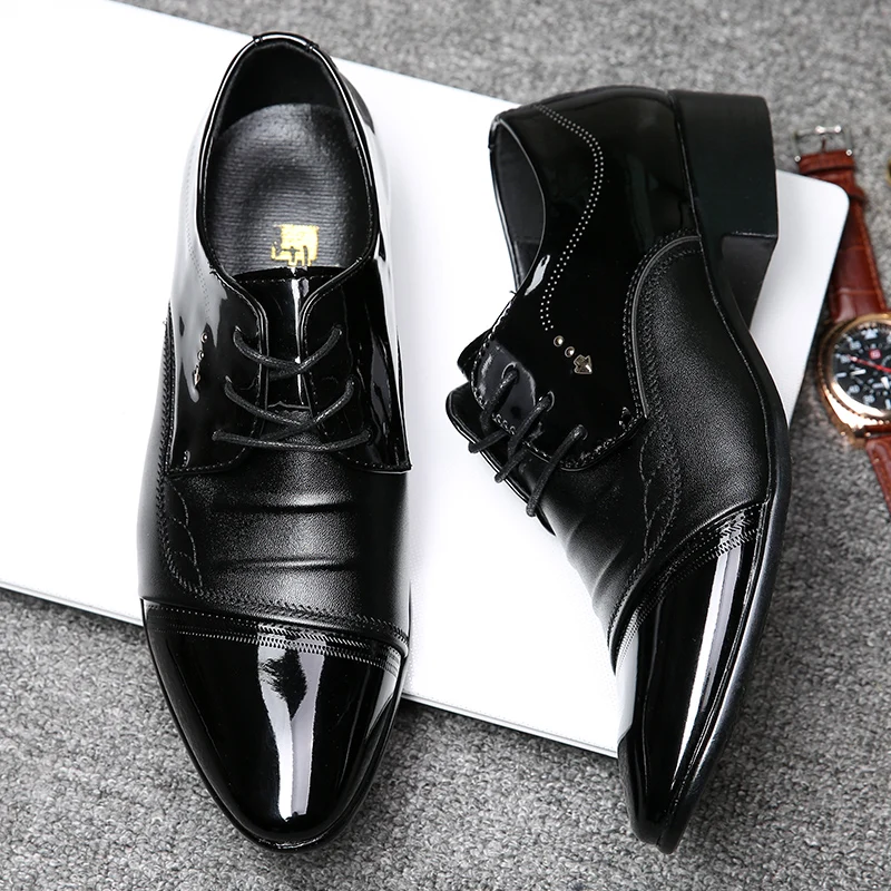 Мужские модельные туфли больших размеров качественные мужские официальные