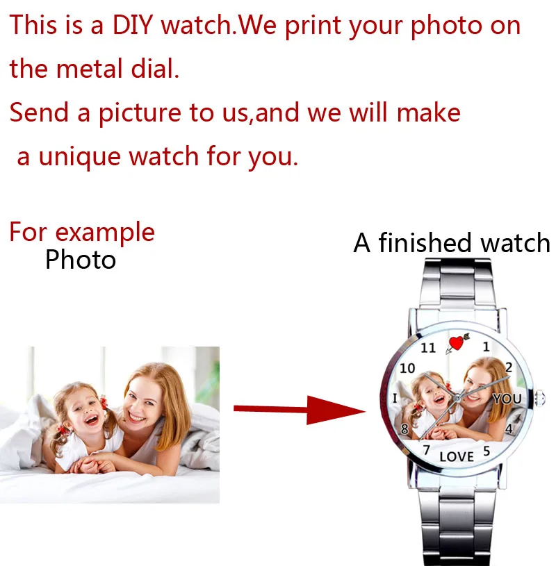 Часы с индивидуальным изображением сделай сам бумажник фото на заказ кошелек