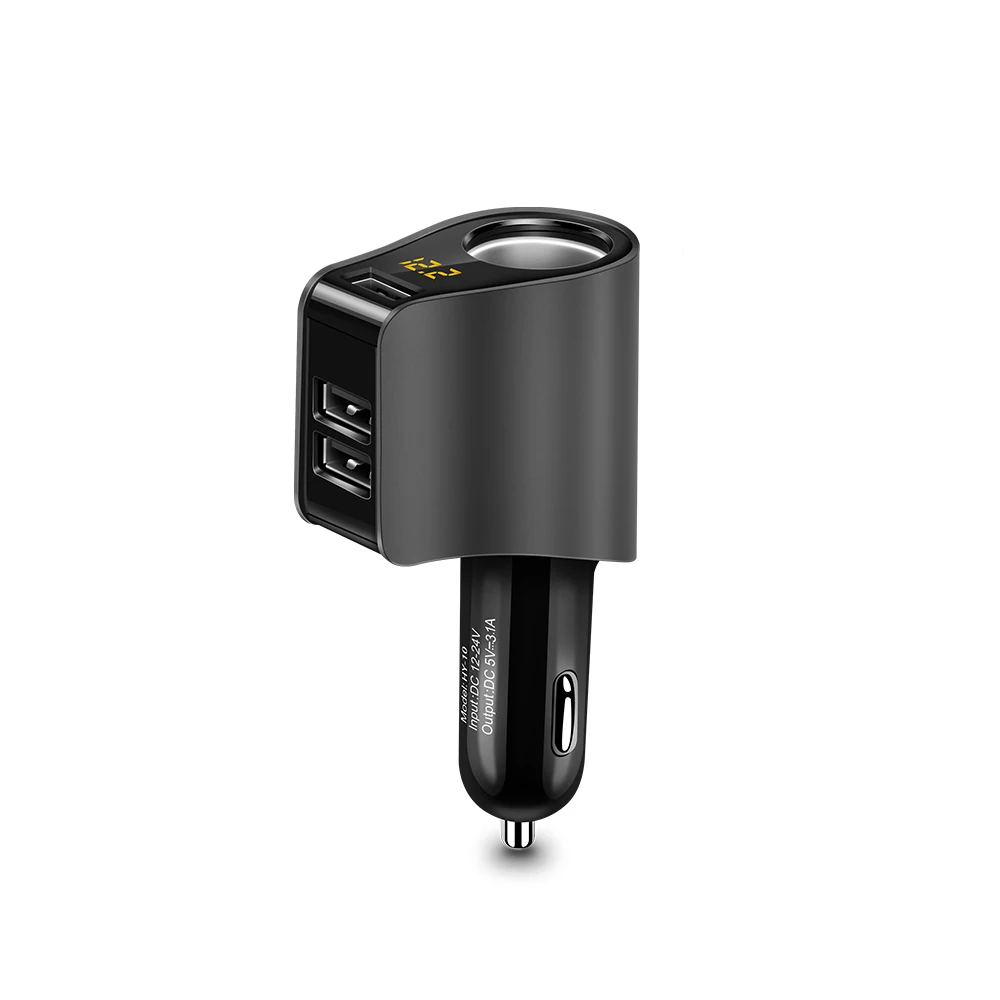 Dual USB Автомобильное зарядное устройство прикуривателя салона автомобиля