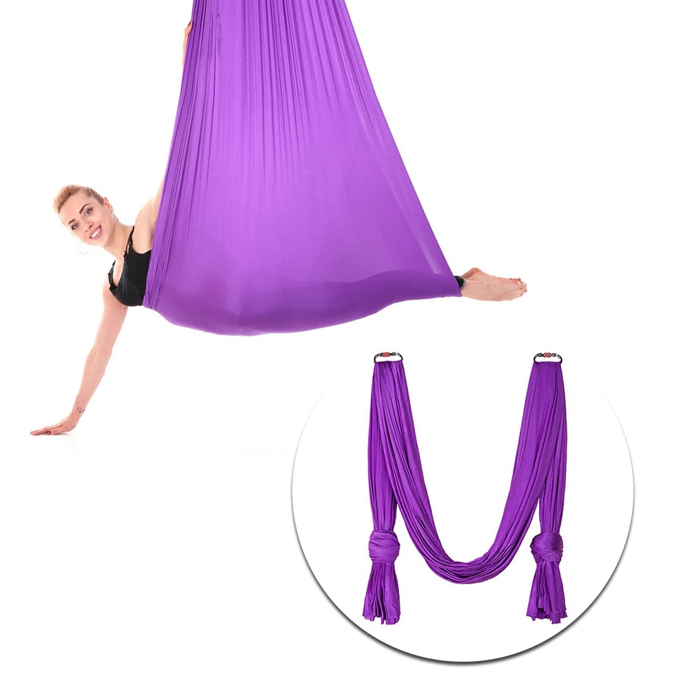 

2.8m Yoga Belt Inversion Exercises Device Anti-Gravity Inversion Yoga Therapy Aerial Trapeze Swing Hammock Flying Sling Home GYM