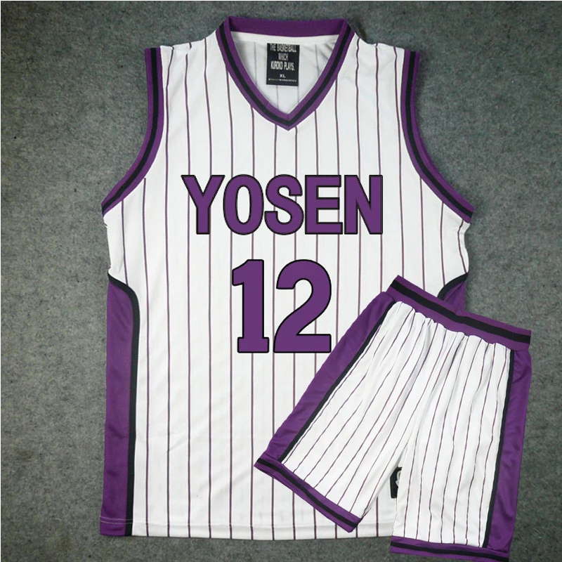 Косплей Kuroko no Basuke Yosen корзина школьная форма мурасакибара атсуши Джерси 9 12