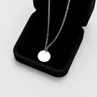 Женские цепи ожерелье с круглой подвеской, простые ювелирные изделия с чокерами украшения подарки JRDH889