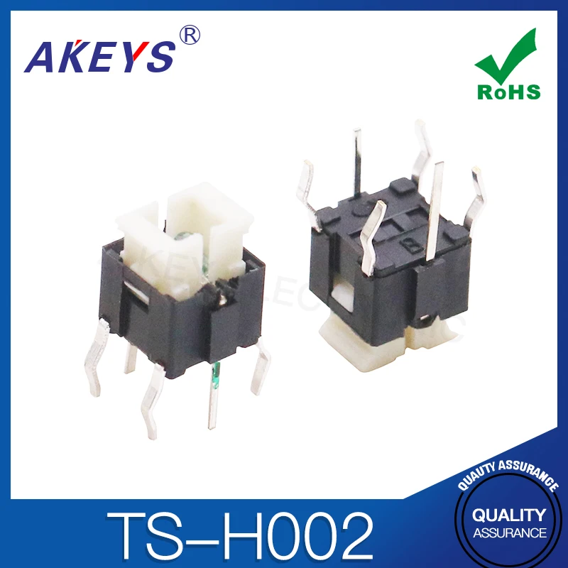 

100 шт. TS-H002 тактовый переключатель с подсветкой 6*6*7 синий светодиод 4-контактная кнопка сброса микрокнопка защита окружающей среды