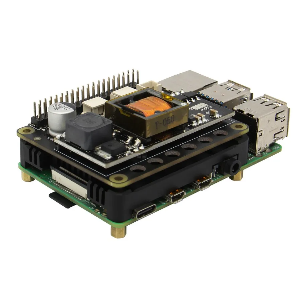 Модуль питания Raspberry Pi Power over Ethernet (PoE) X765 802.3at POE Плата расширения для 4 Модель B / 3B + |