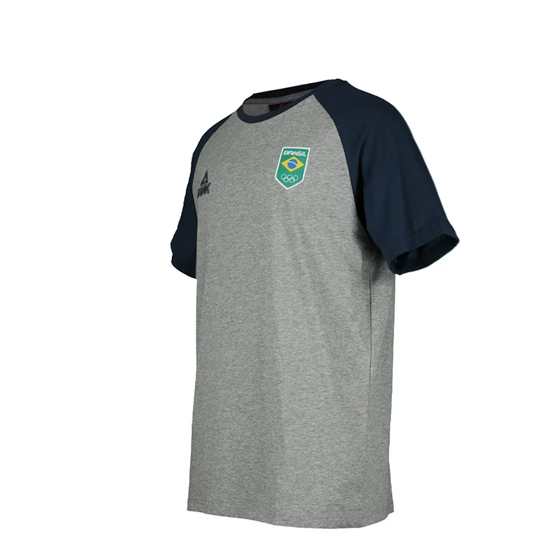 Футболка для бега Peak для мужчин быстросохнущая для фитнеса и тренировок в спортивном зале футболка для футбола спортивная одежда.