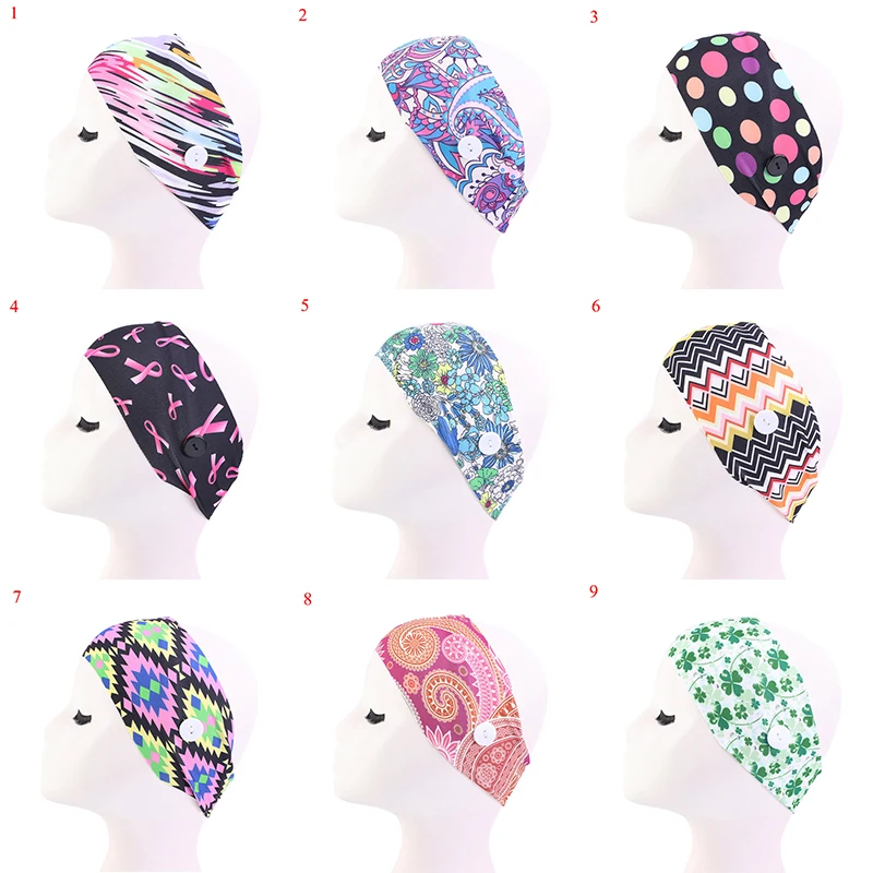 Винтажная повязка на голову с пуговицами женские модные эластичные повязки для