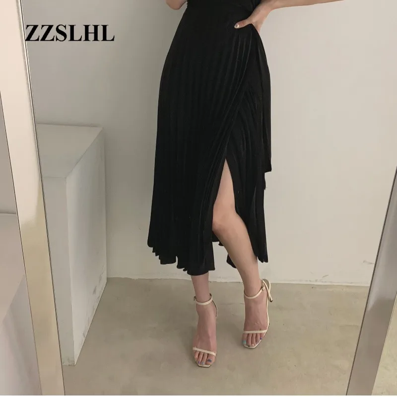 

Elegant Office Chic Women New Summer Dress Short sleeve Lace Up Vintage Pleated Dress Female clothes
