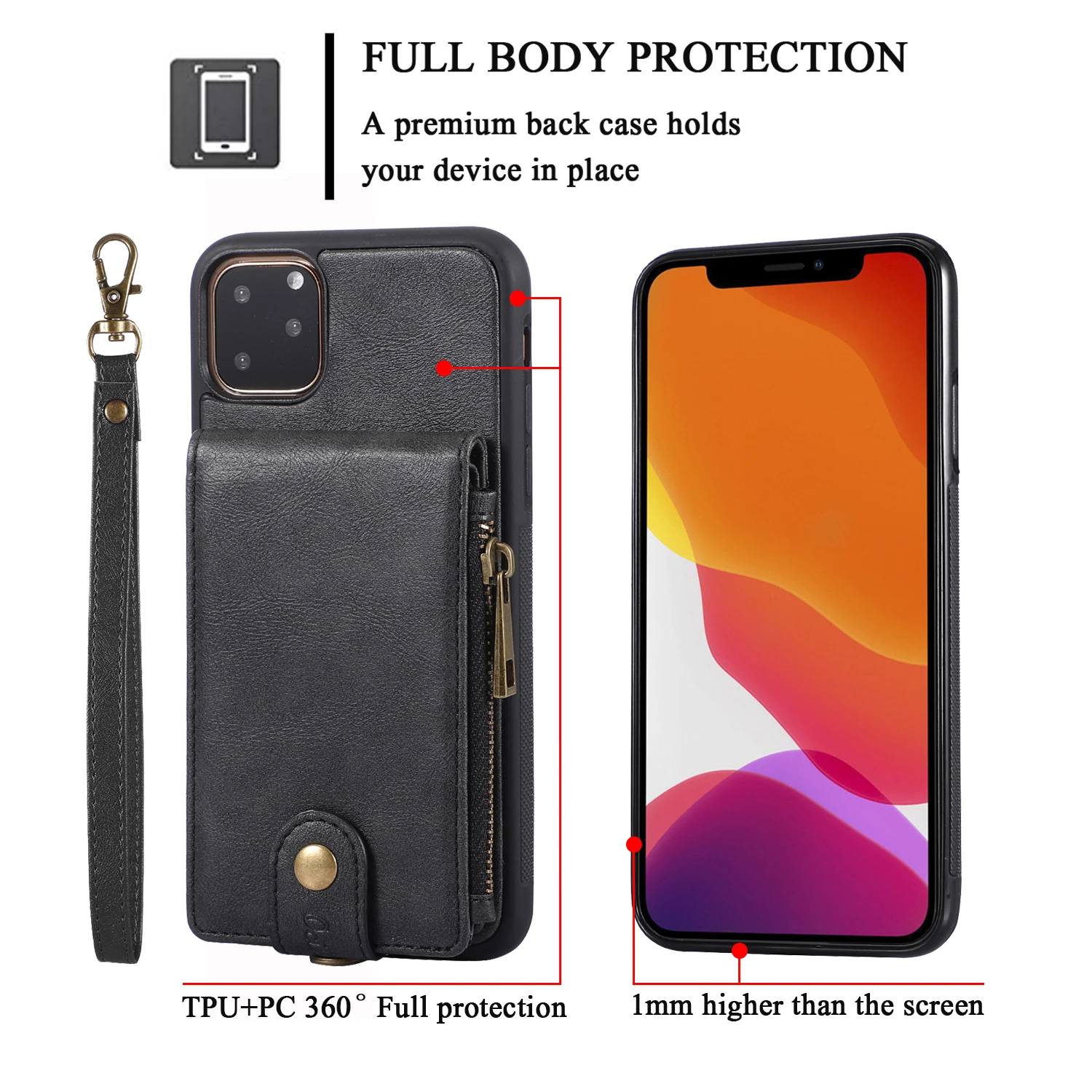 Подходит для Apple iPhone 11PRO XS MAX XR XS 7 8 PLUS бизнес PU воловья кожа Чехол 7plus карта задняя крышка роскошный защитный чехол