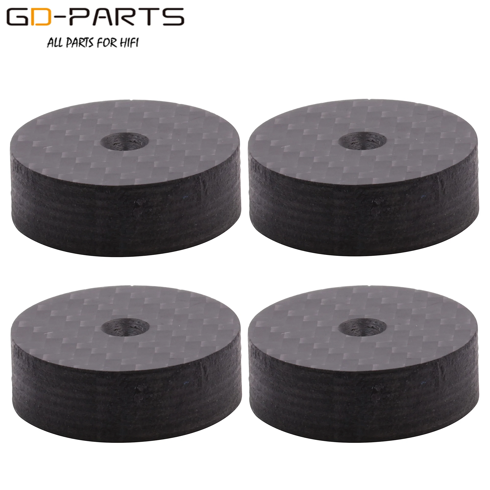 GD PARTS 4 шт. 30*10 мм черный динамик из углеродного волокна CD проигрыватель