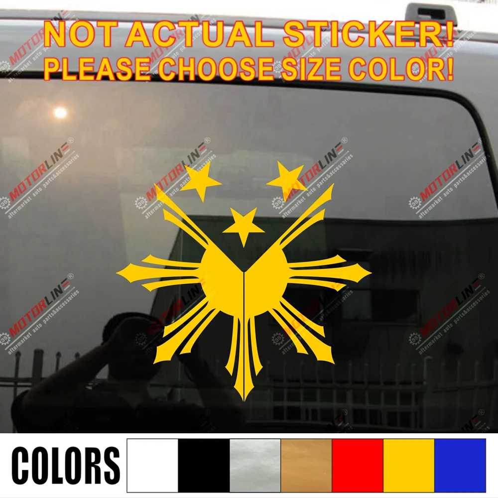 Восемь лучей солнце звезды флаг Филиппин Наклейка автомобиля винил выбрать